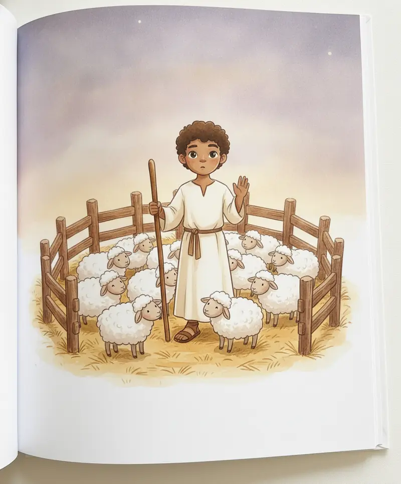 O pastor conta suas ovelhas ao entardecer e percebe que falta uma.